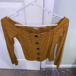 Striped Off-Shoulder Top